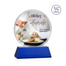 Juarez on Helton Full Color Blue Circle Crystal Trophy