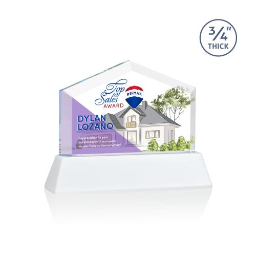 Awards and Plaques - Crystal Trophies - Realtor Full Color on Helton Fagan Crystal Trophy