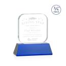 App on Helton Blue Square / Cube Crystal Trophy