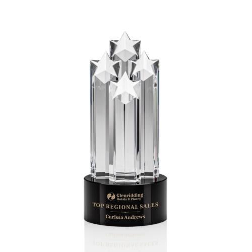 Awards and Plaques - Crystal Trophies - McNeil Star Black Towers Crystal Trophy