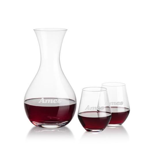 Custom Barware Glasses - Carafes - Thomas Carafe & Stahl Stemless Wine