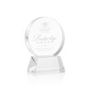 McCarty on Base Clear Circle Crystal Trophy