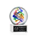 Blackburn on Plated Crystal Base Clear Globe Glass Trophy