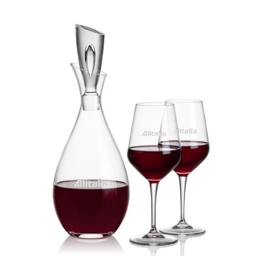Custom Barware Glasses - Carafes - Pickett Decanter & Nixon Wine