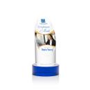 Holley Full Color on Base Blue Crystal Trophy