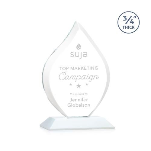 Awards and Plaques - Crystal Trophies - Cavazos Fagan Flame Crystal Trophy