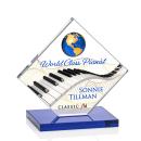 Buckley Full Color Blue/Gold Crystal Trophy