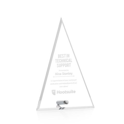 Awards and Plaques - Acrylic Trophies - Jewell Tower Silver Towers Acrylic Trophy