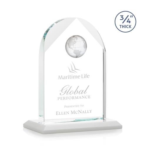 Awards and Plaques - Crystal Trophies - Cortez Globe Fagan Peaks Crystal Trophy
