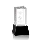 Small on Base Black Towers Crystal Trophy