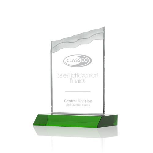 Awards and Plaques - Crystal Trophies - Bowden Green Peaks Crystal Trophy