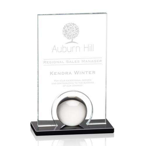 Awards and Plaques - Crystal Trophies - Cheng Starfire Rectangle Crystal Trophy