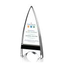 Pearce Full Color Black Peaks Crystal Trophy