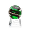 Boykin on Small Crystal Base Clear Globe Glass Trophy