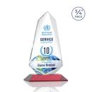 McMullen Full Color Red Unique Crystal Trophy