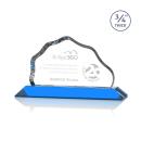 Hagen Sky Blue Crystal Trophy