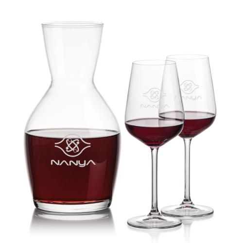 Custom Barware Glasses - Carafes - Whittington Carafe & Eaton Wine