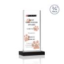 Prieto Full Color Black Rectangle Crystal Trophy