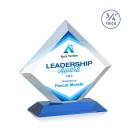Carlson Full Color Sky Blue Crystal Trophy