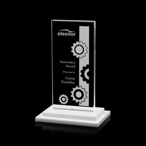Awards and Plaques - Crystal Trophies - Carlton Fagan Rectangle Crystal Trophy