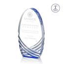 Granger Blue Circle Acrylic Trophy