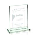 Roach Jade Rectangle Glass Trophy