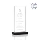 Prieto Black Rectangle Crystal Trophy