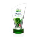 Bunch Full Color Green Peaks Crystal Trophy