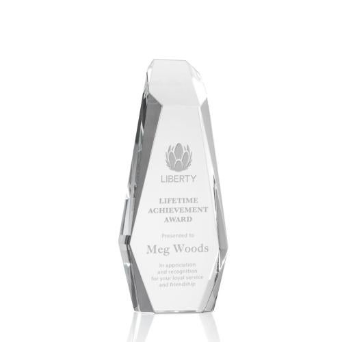 Awards and Plaques - Crystal Trophies - Amador Obelisk Crystal Trophy
