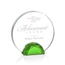 Duffy Green Circle Crystal Trophy