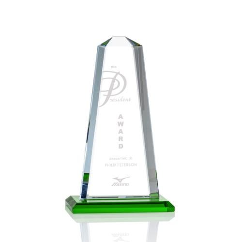 Awards and Plaques - Crystal Trophies - Driscoll Green Towers Crystal Trophy