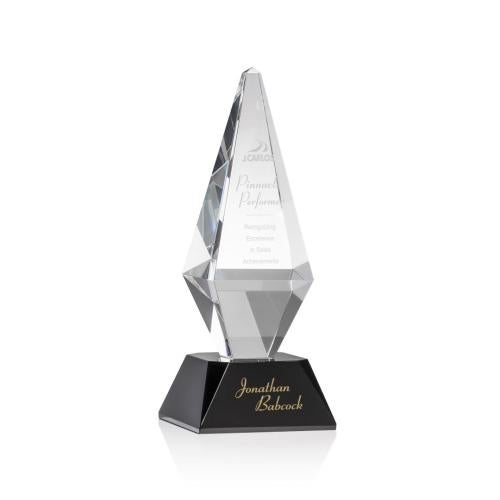 Awards and Plaques - Crystal Trophies - Allison Black Crystal Trophy