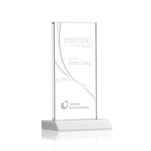 Awards and Plaques - Crystal Trophies - Rodrigues Liquid™ Fagan Rectangle Crystal Trophy