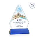 Mayer Full Color on Helton Blue Crystal Trophy