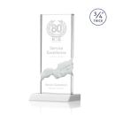 Rubin Fagan Rectangle Crystal Trophy