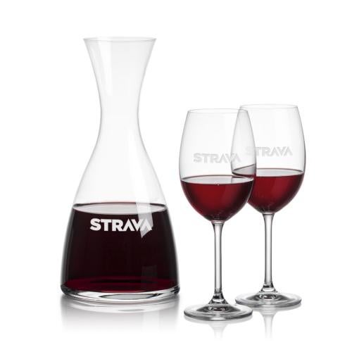 Custom Barware Glasses - Carafes - Daugherty Carafe & Flynn Wine