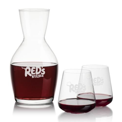 Custom Barware Glasses - Carafes - Whittington Carafe & Norris Stemless