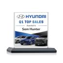 Cerda Full Color Black Square / Cube Crystal Trophy