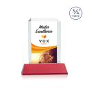 Carey Full Color on Helton Red Rectangle Crystal Trophy