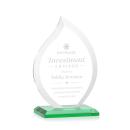Tomlinson Green Flame Crystal Trophy