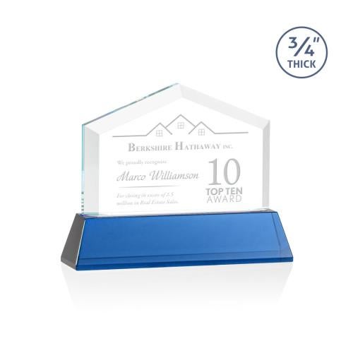 Awards and Plaques - Crystal Trophies - Realtor on Helton Blue Peaks Crystal Trophy