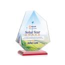 McGhee Full Color Red Unique Crystal Trophy