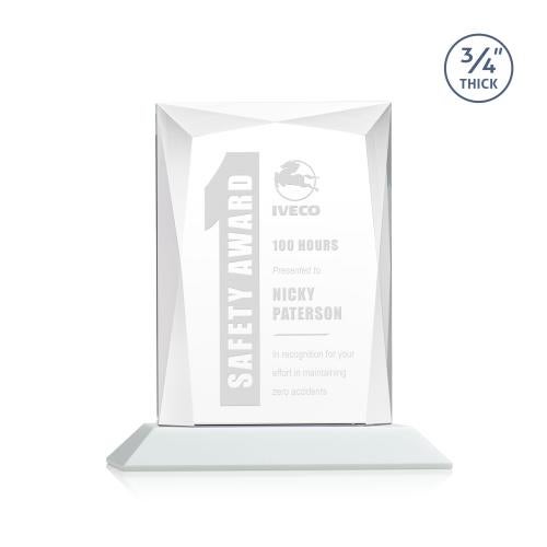 Awards and Plaques - Crystal Trophies - Cassidy Fagan Rectangle Crystal Trophy