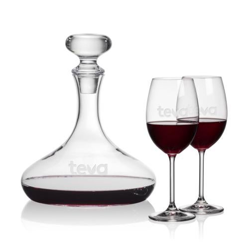 Custom Barware Glasses - Carafes - Linares Decanter & Keller Wine