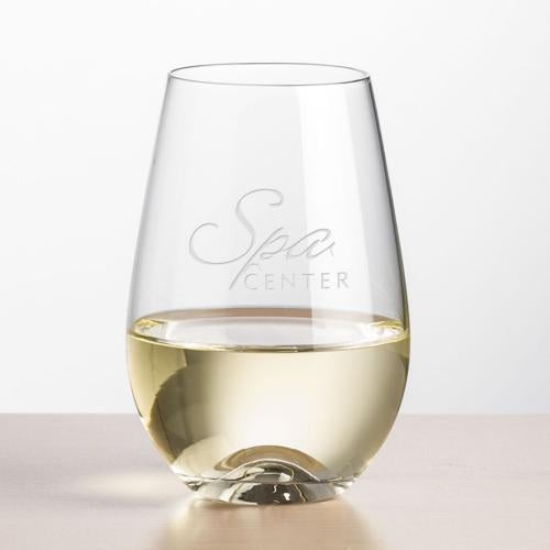 Custom Barware Glasses - Wine Glasses - Lambert Stemless Wine - Deep Etch