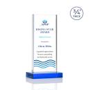 Prieto Full Color Sky Blue Rectangle Crystal Trophy