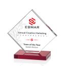 Argueta Full Color Red Crystal Trophy