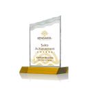 Bowden Full Color Amber Peaks Crystal Trophy