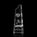 Webber 3D Peaks Crystal Trophy
