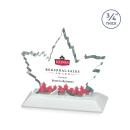 Sargent Leaf Full Color Fagan Unique Crystal Trophy